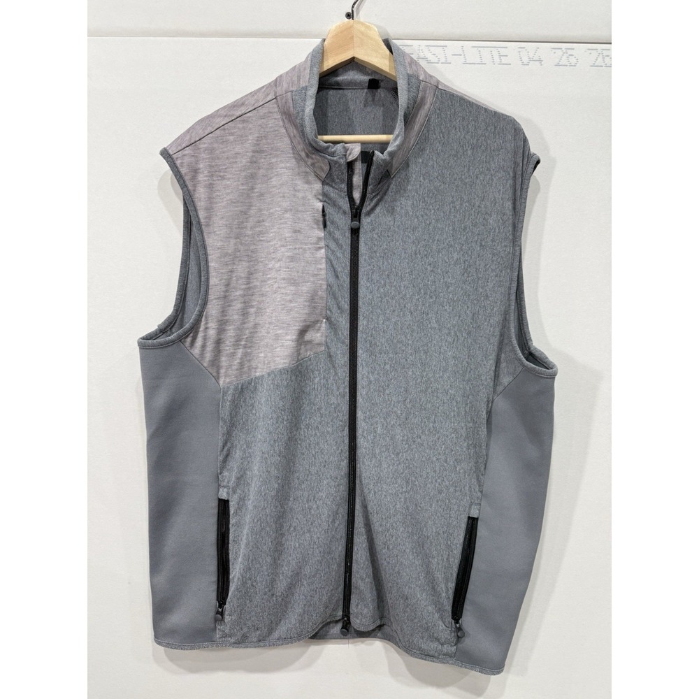 Greyson Vest Mens L Gray Comanche Hybrid Lightweight Golf Performance‎ Outdoors